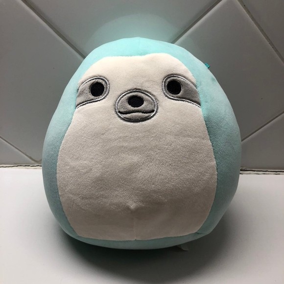 Squishmallows Aqua the Sloth 7" Teal Plush 2021 - Picture 1 of 2